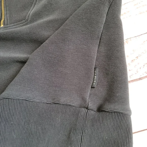 Varley Vine Ribbed Half Zip Pullover Black Women's Small - Picture 7 of 10
